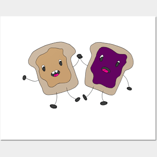 Peanut Butter And Jelly Cartoon Posters and Art